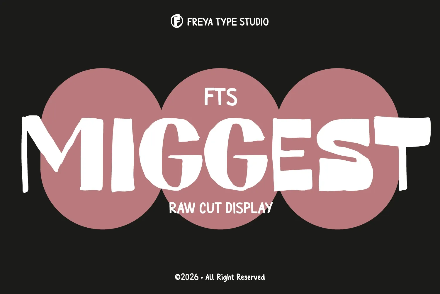 FTS Miggest - Raw Cut Display Typeface — image 1