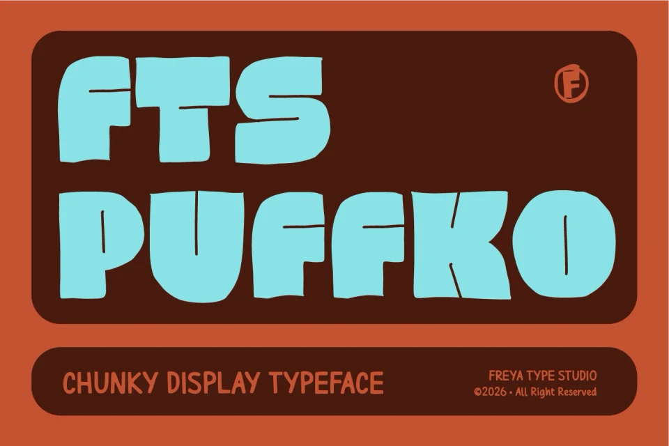 FTS Puffko - Chunky Display Typeface