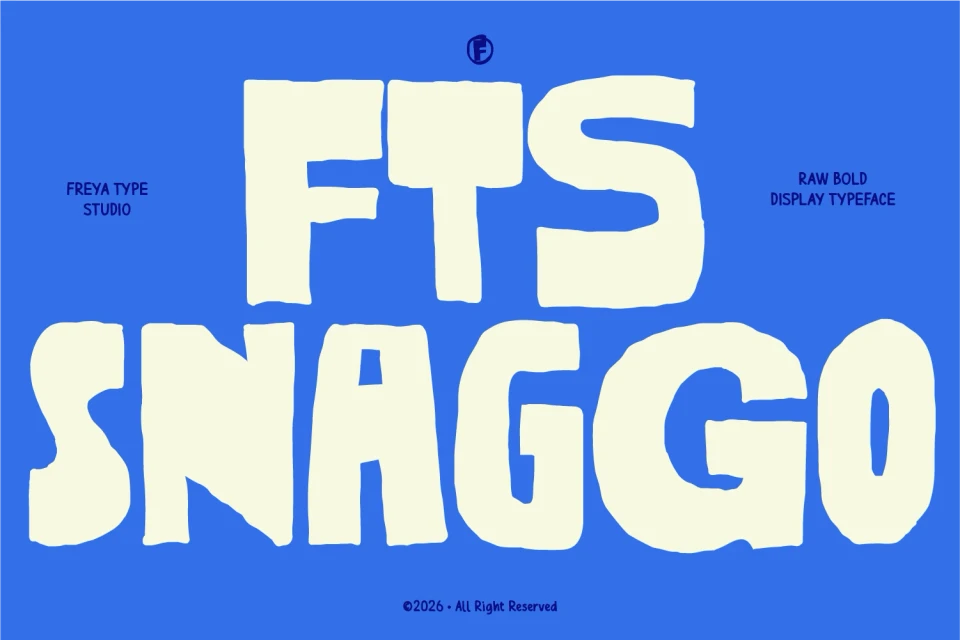 FTS Snaggo - Raw Bold Display Typeface