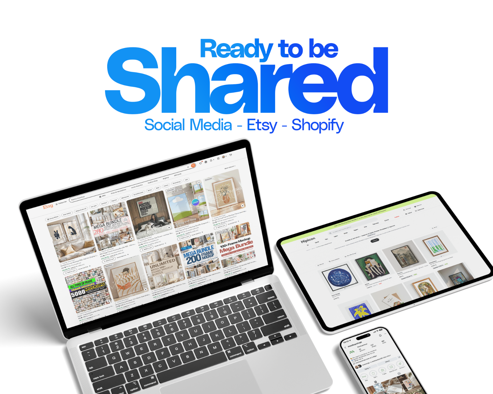 100 Horizontal Wall Frame Mockup Bundle, PSD Poster Mockups