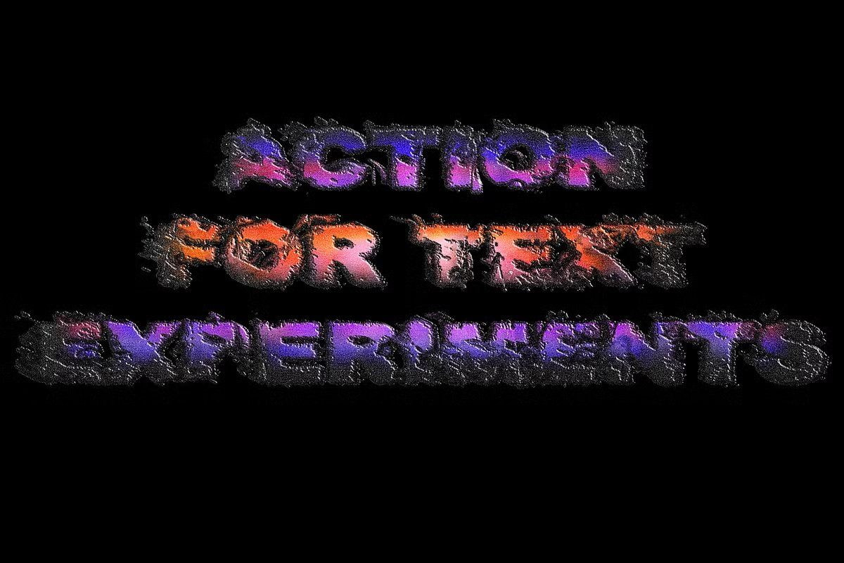 LETTERS DISPLACER. Action for text
