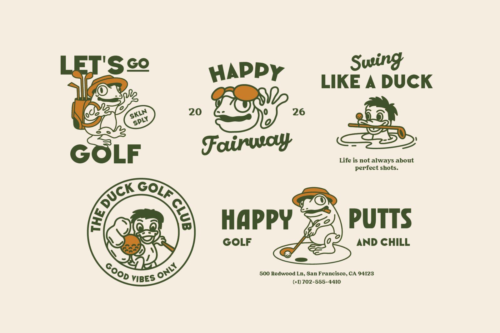 Golf Mascot Illustration Pack — image 3