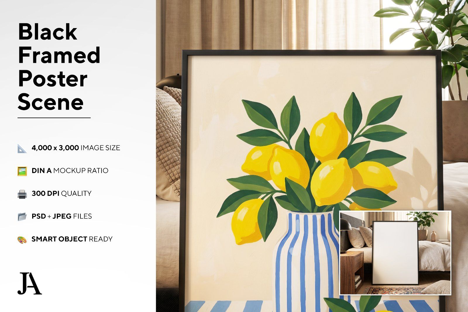 Black Framed Poster | DIN A PSD — image 3