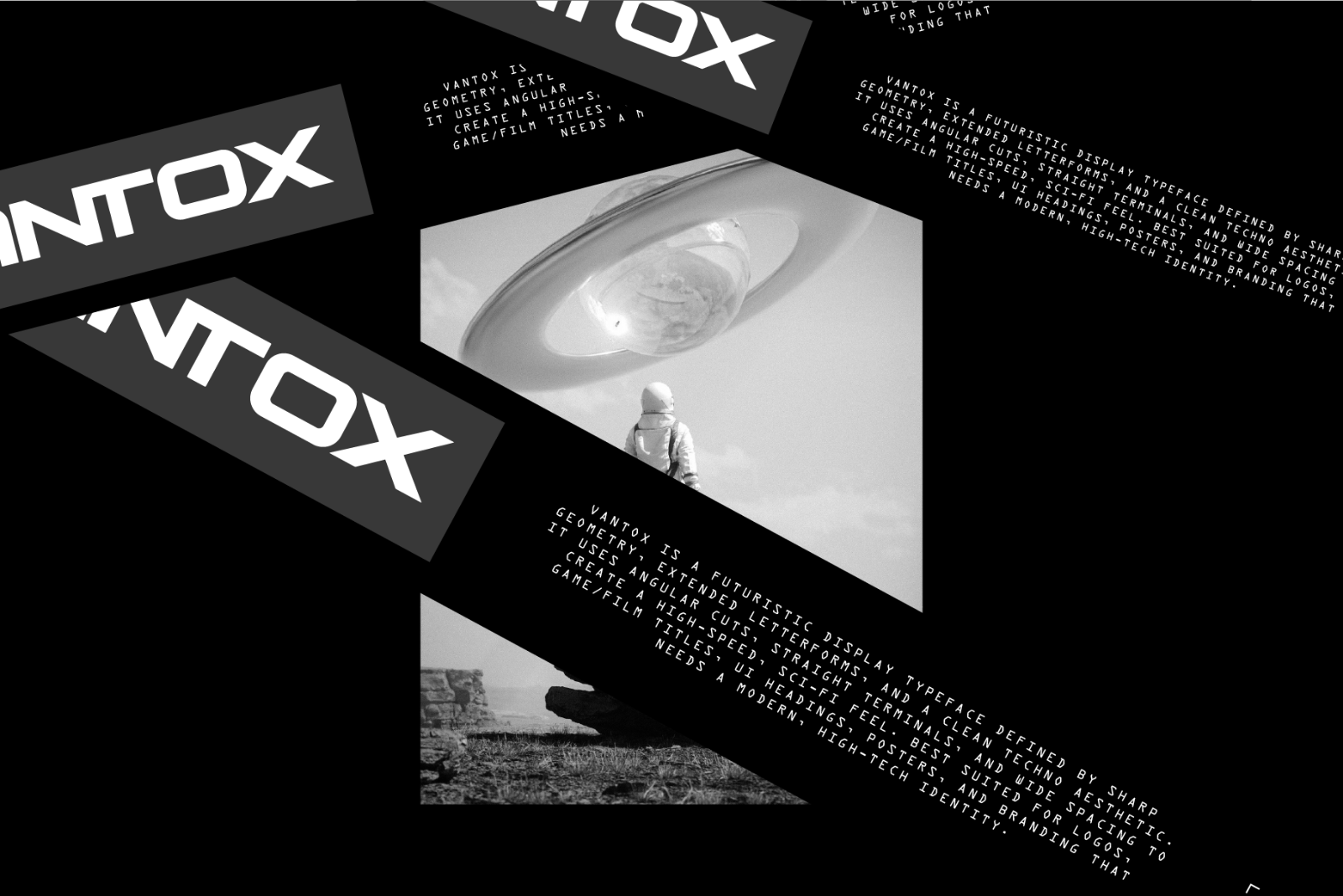 Vantox - Futuristic Display Font — image 4