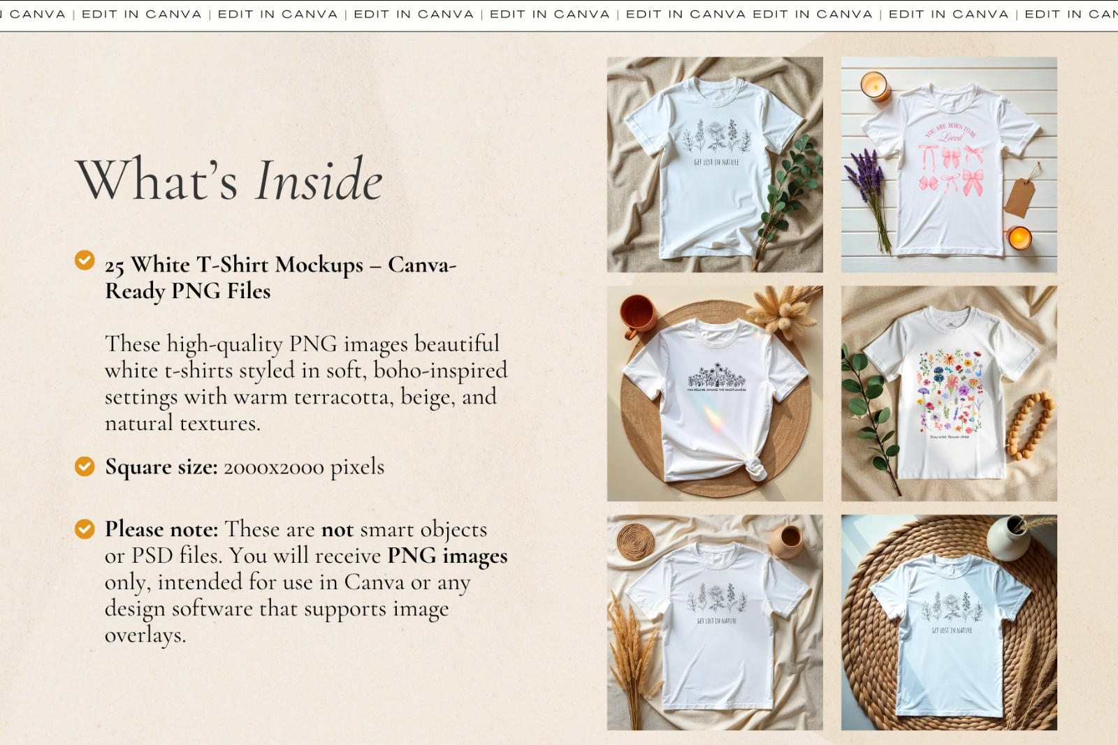 T-Shirt Mockup Bundle Canva Editable — image 3
