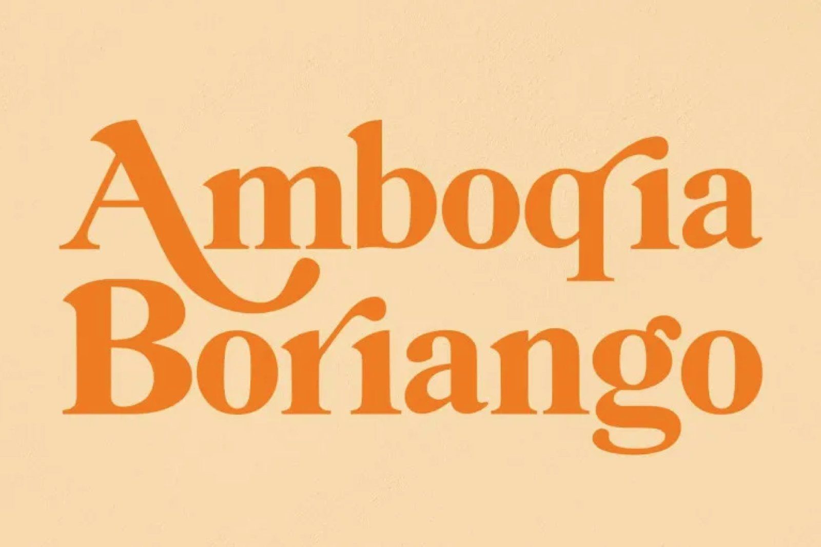 Amboqia Boriango font free download