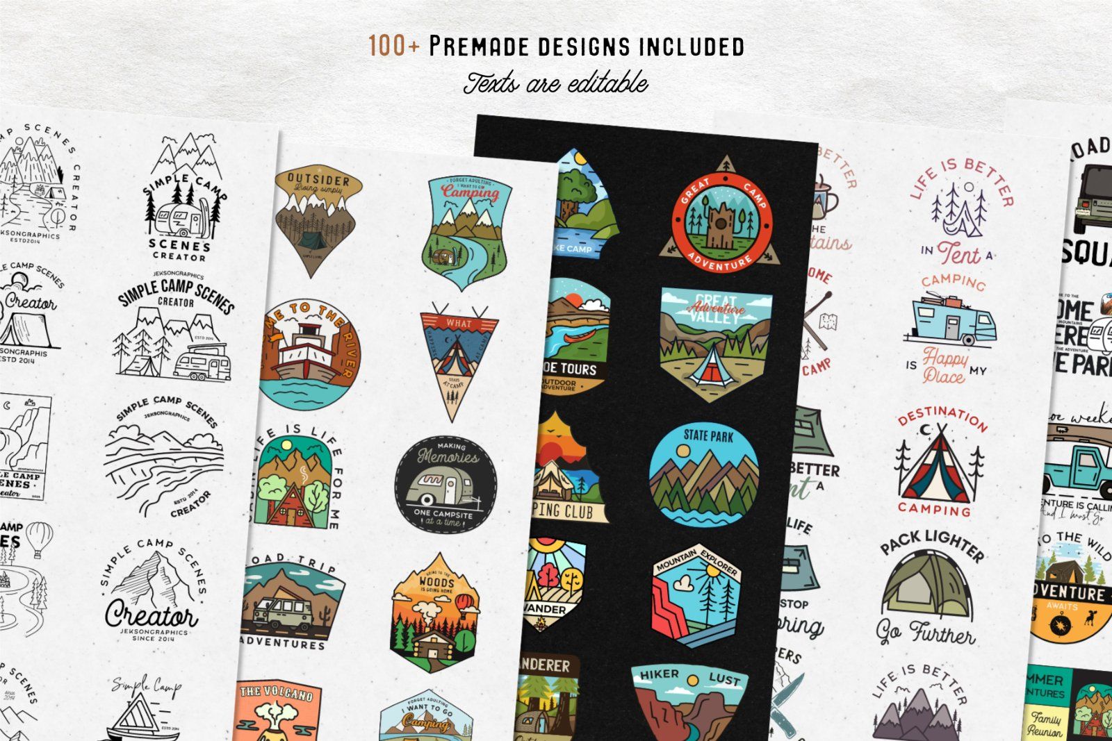 Simple Camp Scenes Creation Kit