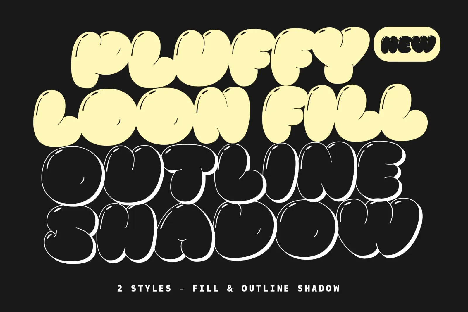 Pluffy Loon | Baloon Bubble Font — image 3