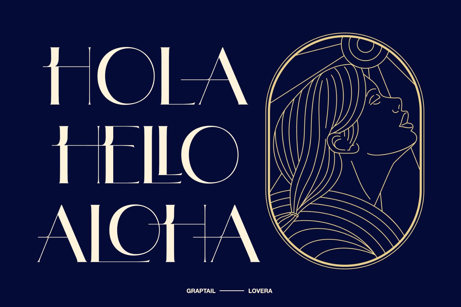 Lovera - Art Deco Typeface — image 3