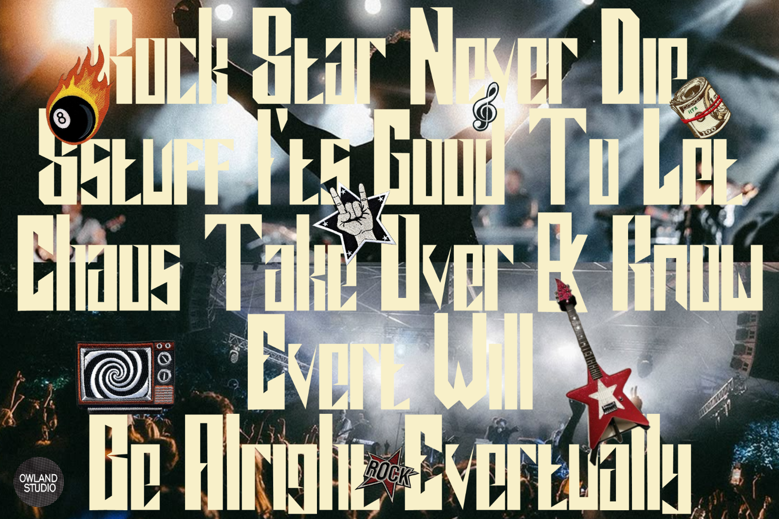 ROCKIN` SHARP - RETRO FONT