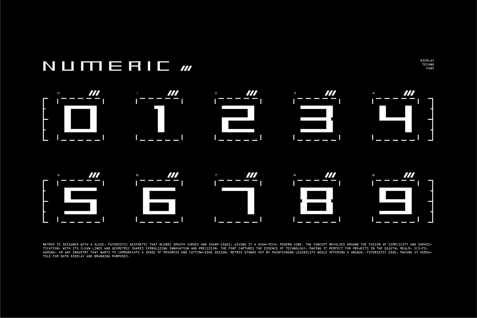 Netrox - Futuristic Display Font — image 3