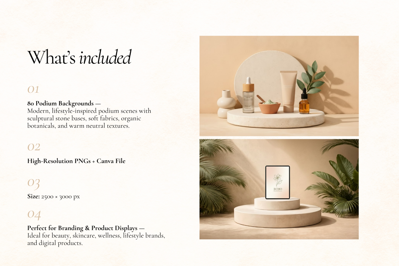 80 Podium Product Backgrounds