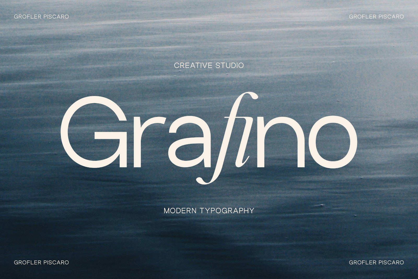 Grofler Piscaro | A Hybrid Font