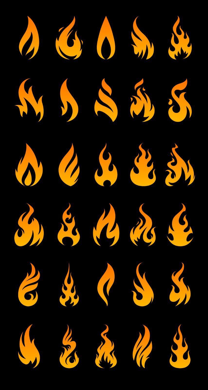 Vector Fire Icons