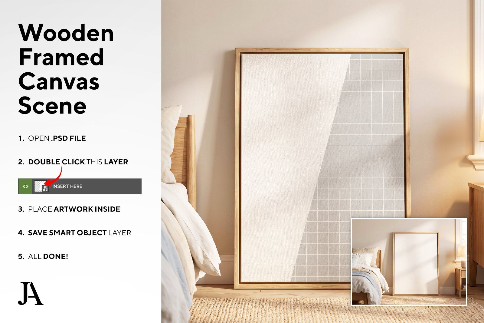 Wooden Framed Canvas | DIN A PSD — image 4
