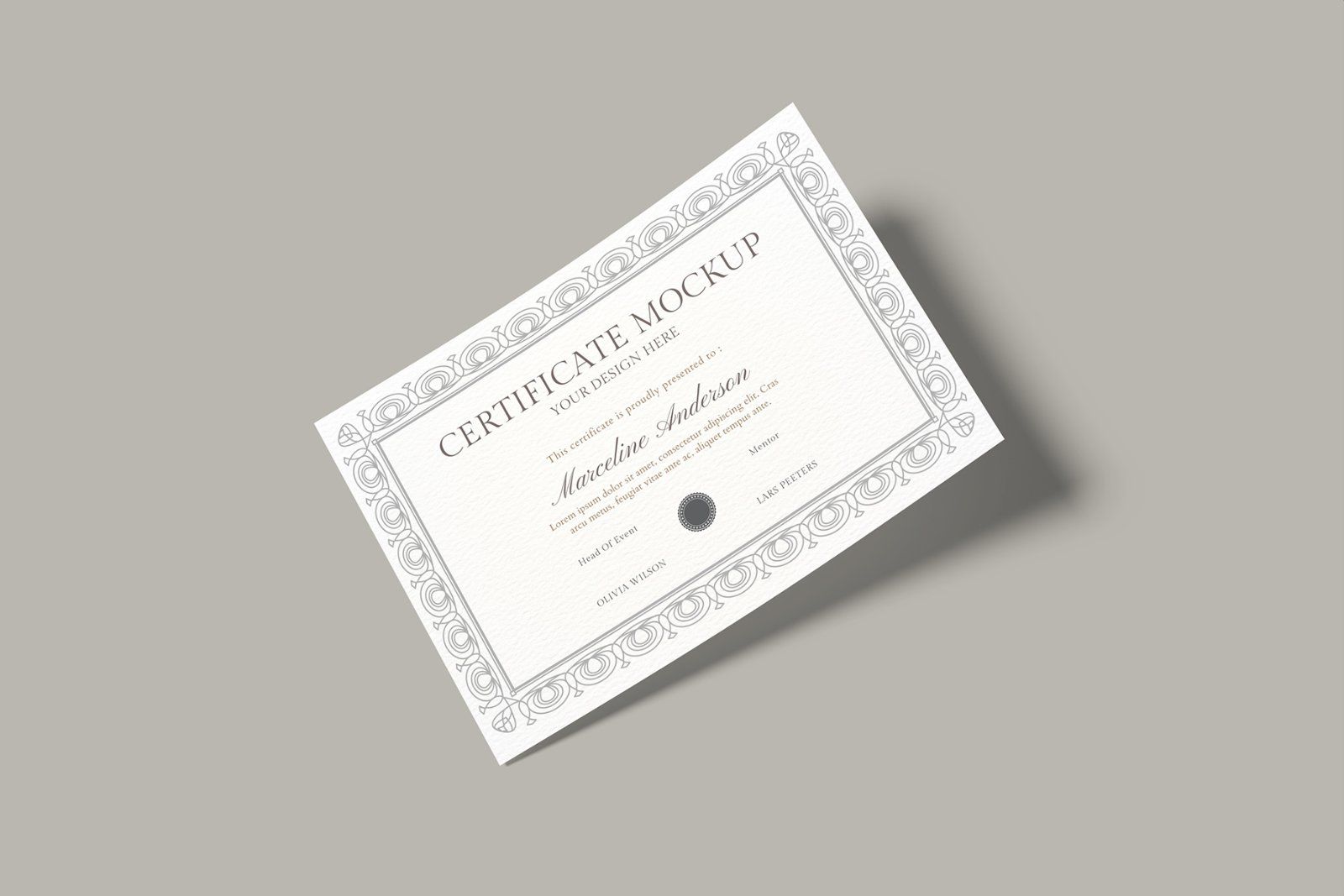 A4 Certificate Mockup — image 4