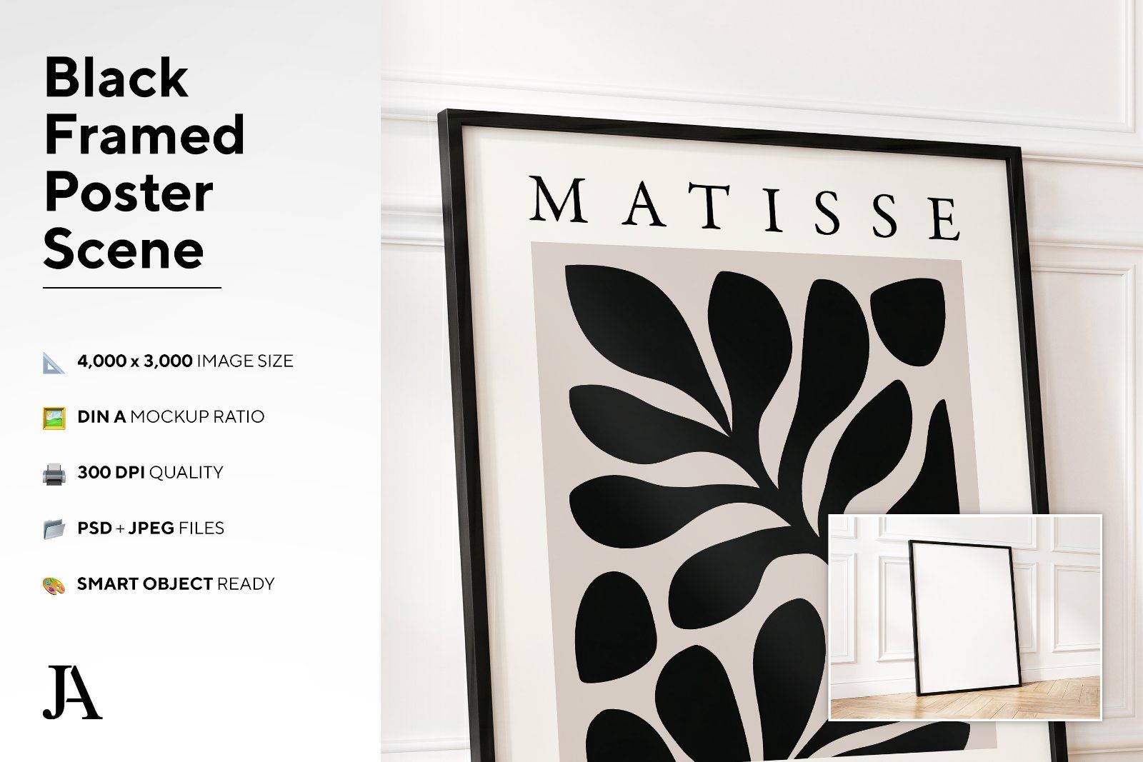 Black Framed Poster | DIN A PSD — image 3