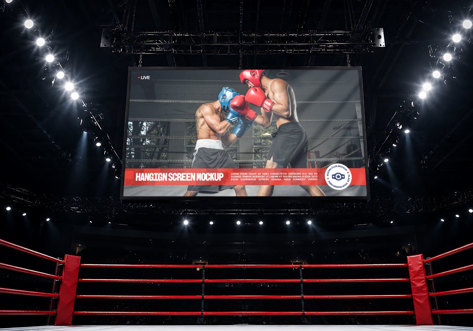 Ultimate Boxing Match Branding Mockup Bundle – 15 Premium PSD Scenes for Combat Sports & Athletic Id