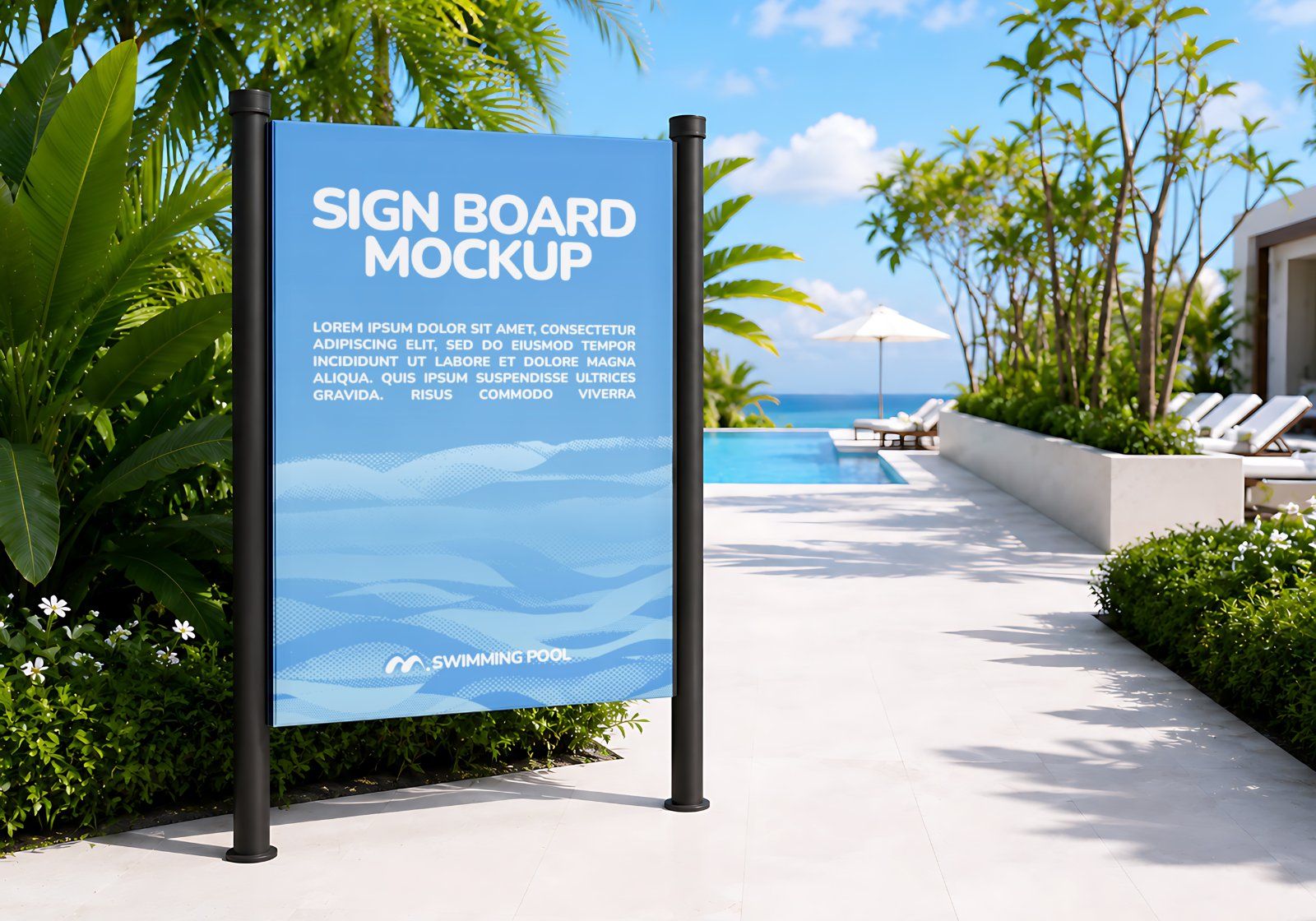 Premium Swimming Pool Mockup Bundle – 15 Aesthetic PSD Scenes for Swimwear, Resort & Aquatic Sports