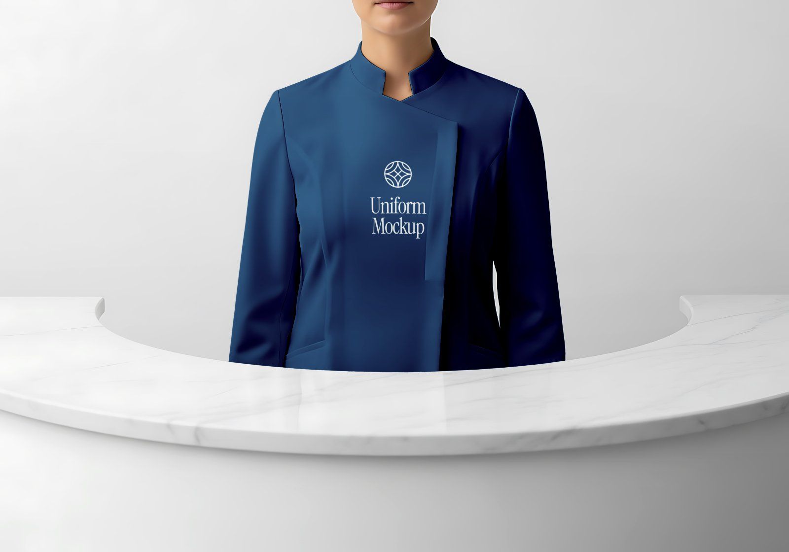 Premium Branding Blue Hotel Mockup