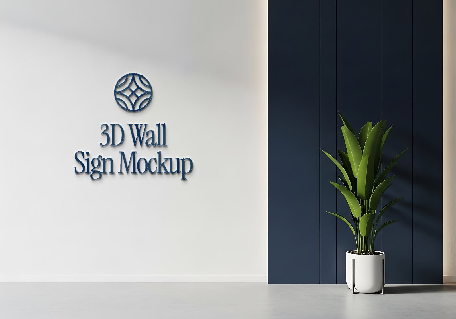 Premium Branding Blue Hotel Mockup