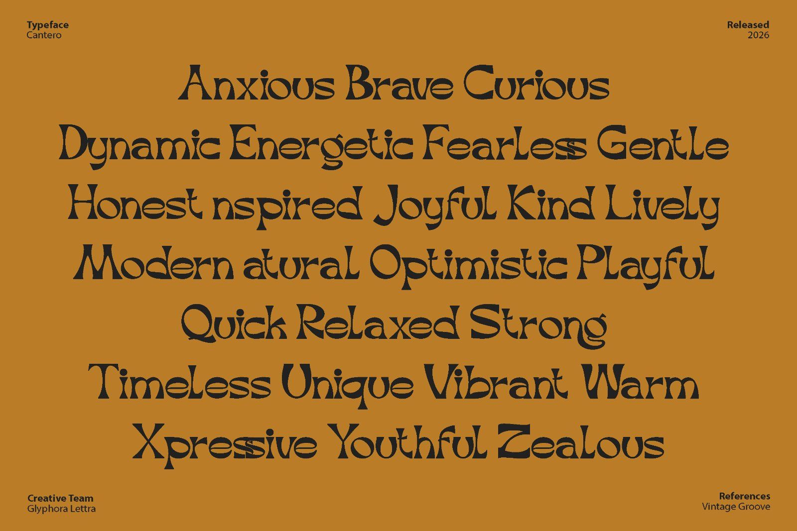 Cantero - Retro Serif Font