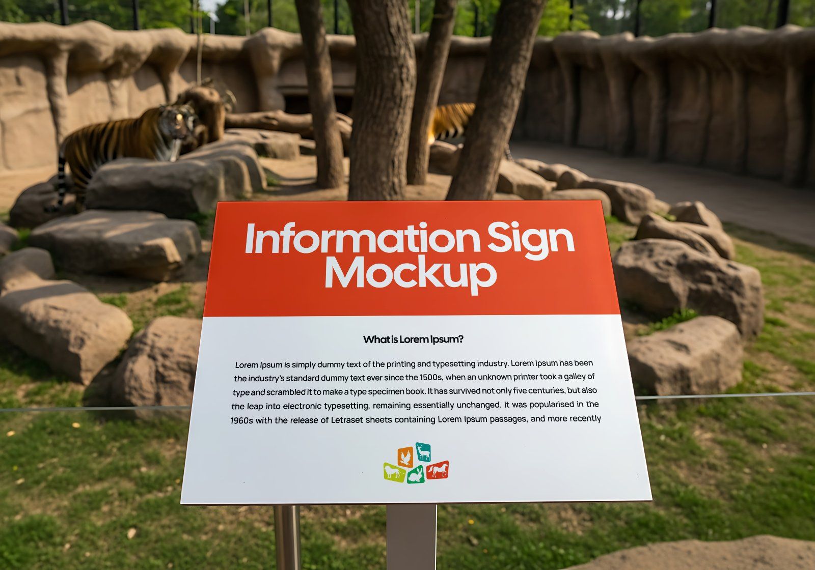 Premium Zoo Park Mockup