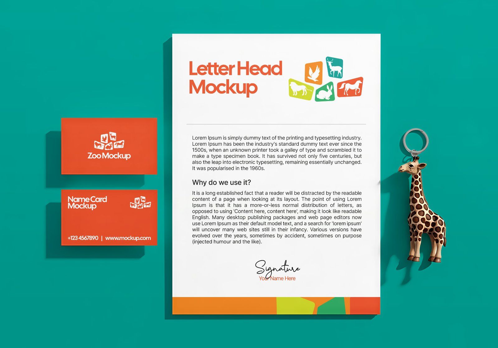 Premium Zoo Park Mockup