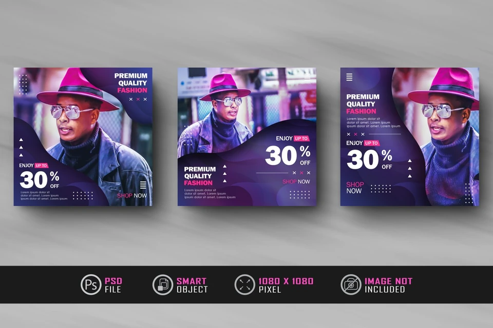gradient-abstract-instagram-social-media-post-banner-template