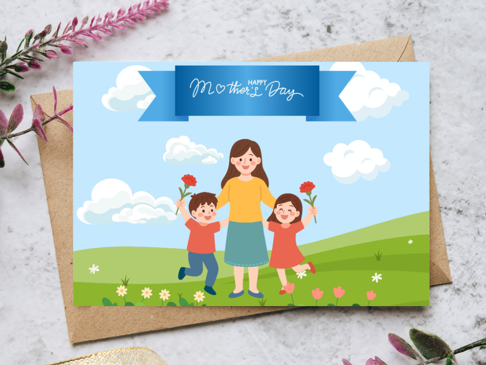 2 Bundle - Mother's Day Card Template - Printable — image 1