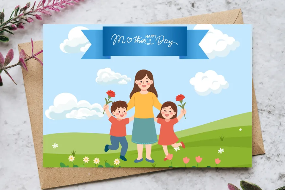 2 Bundle - Mother's Day Card Template - Printable