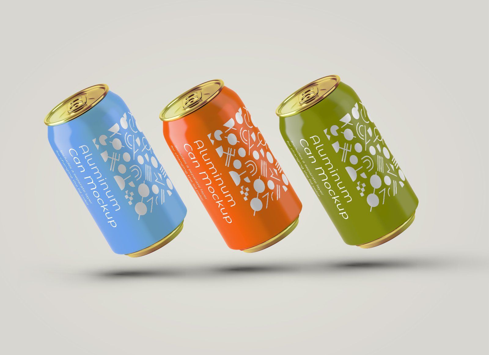 330ml Aluminum Can Mockup Set
