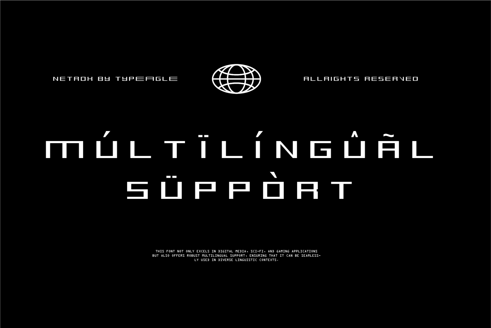 Netrox - Futuristic Display Font — image 4