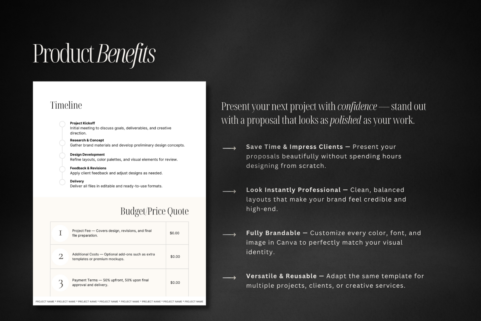 Project Proposal Canva Template
