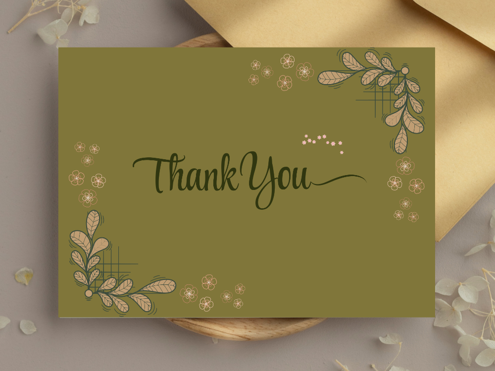 Thank You Card Template – DIY Printable Card — image 1