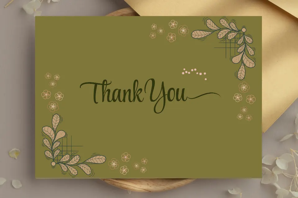 Thank You Card Template – DIY Printable Card