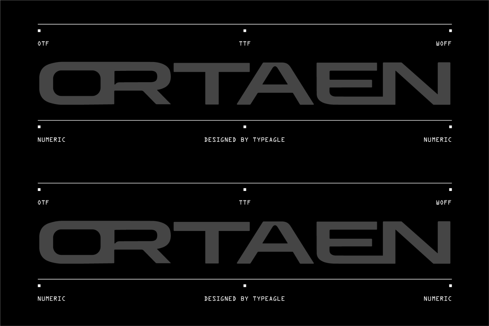 Ortaen - Futuristic Display Font — image 4