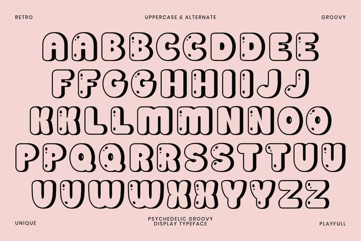 MOLTRIK – Psychedelic Groovy Display Font — image 4