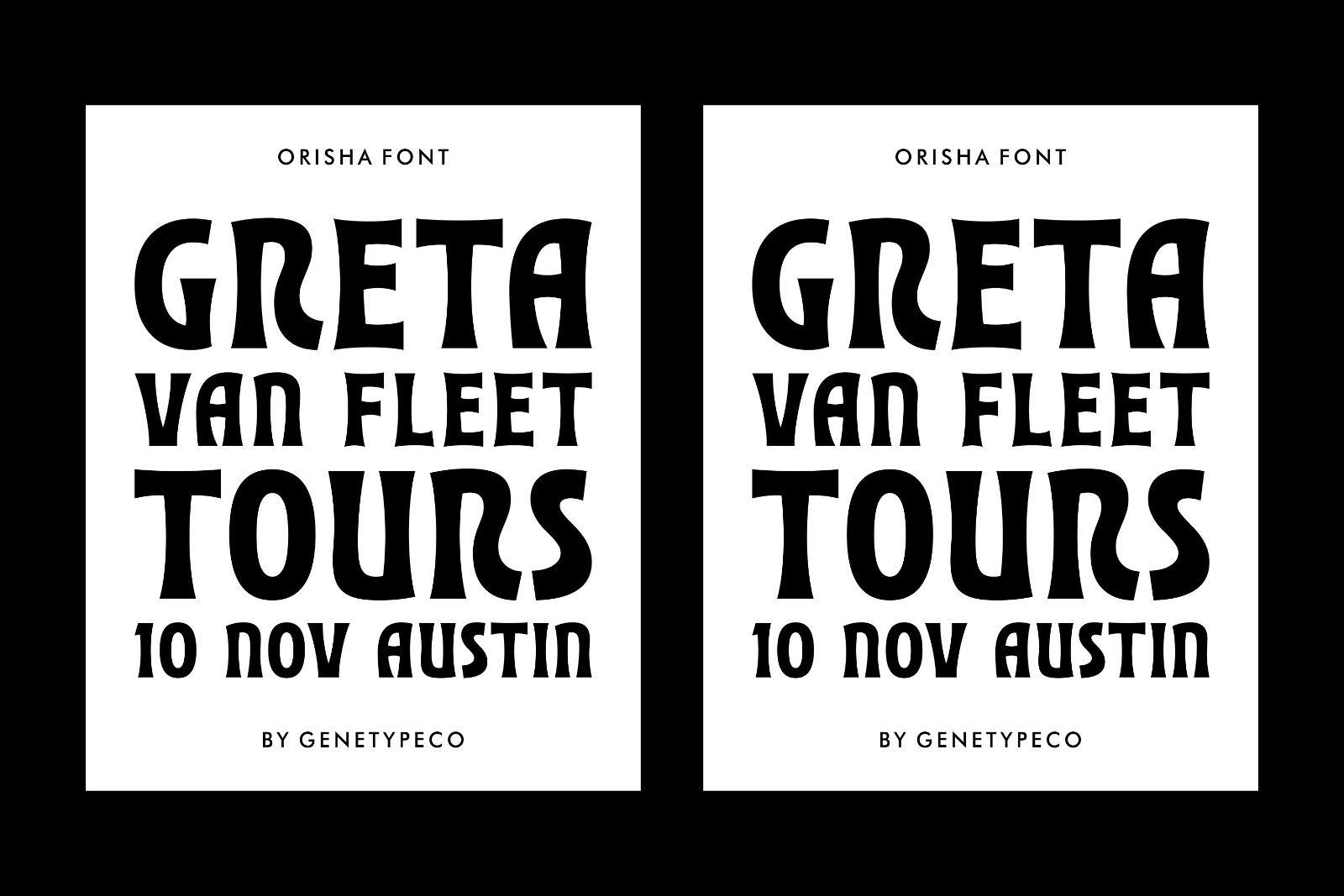 Orisha Display Font