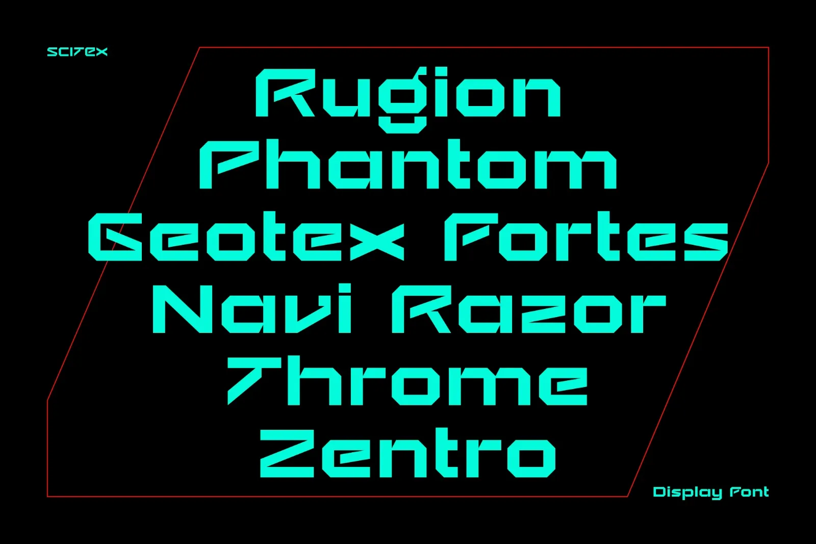 Scitex — Bold Futuristic Display Font — image 4