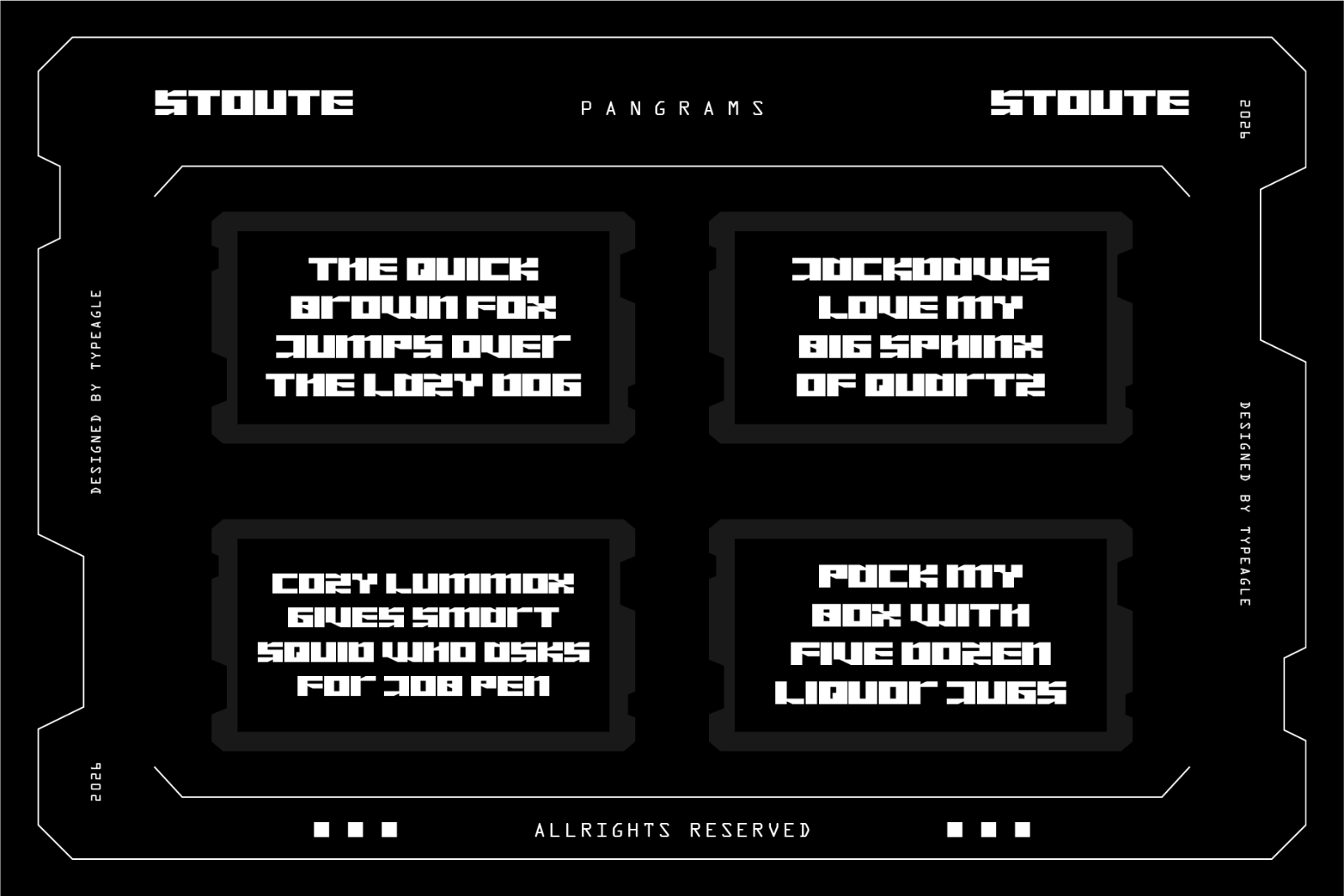 Stoute - Futuristic Display Font — image 4