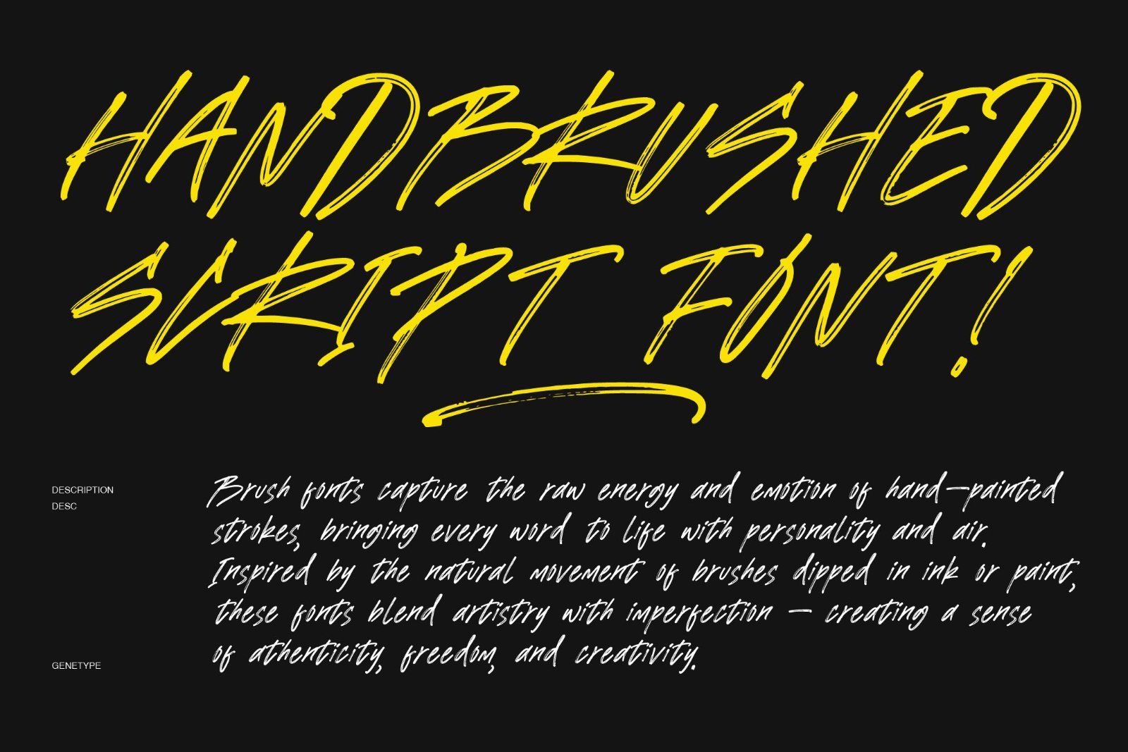 Emoria – Hand-Brushed Expressive Script Font