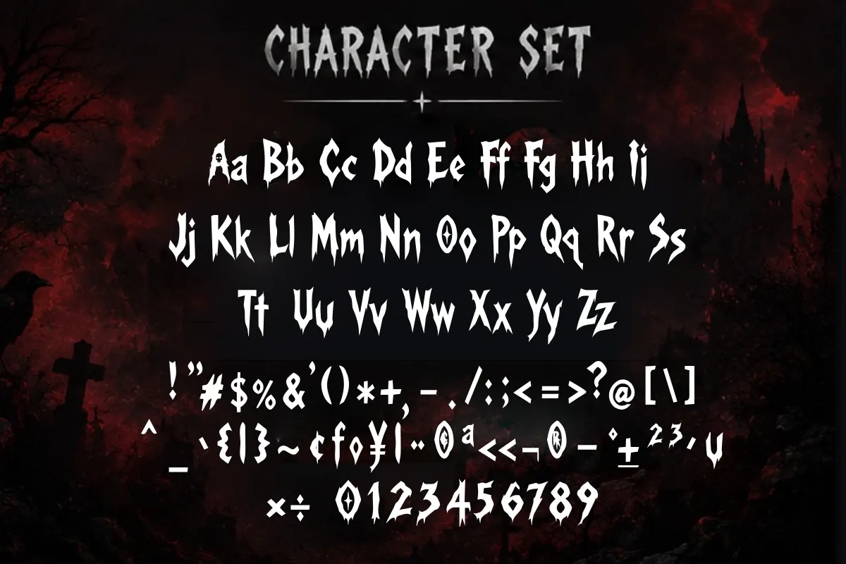 Nightfal Scary Halloween, Horror Movie & Gothic Display Font — image 4