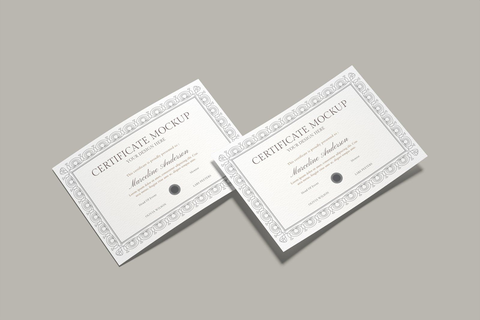A4 Certificate Mockup — image 5