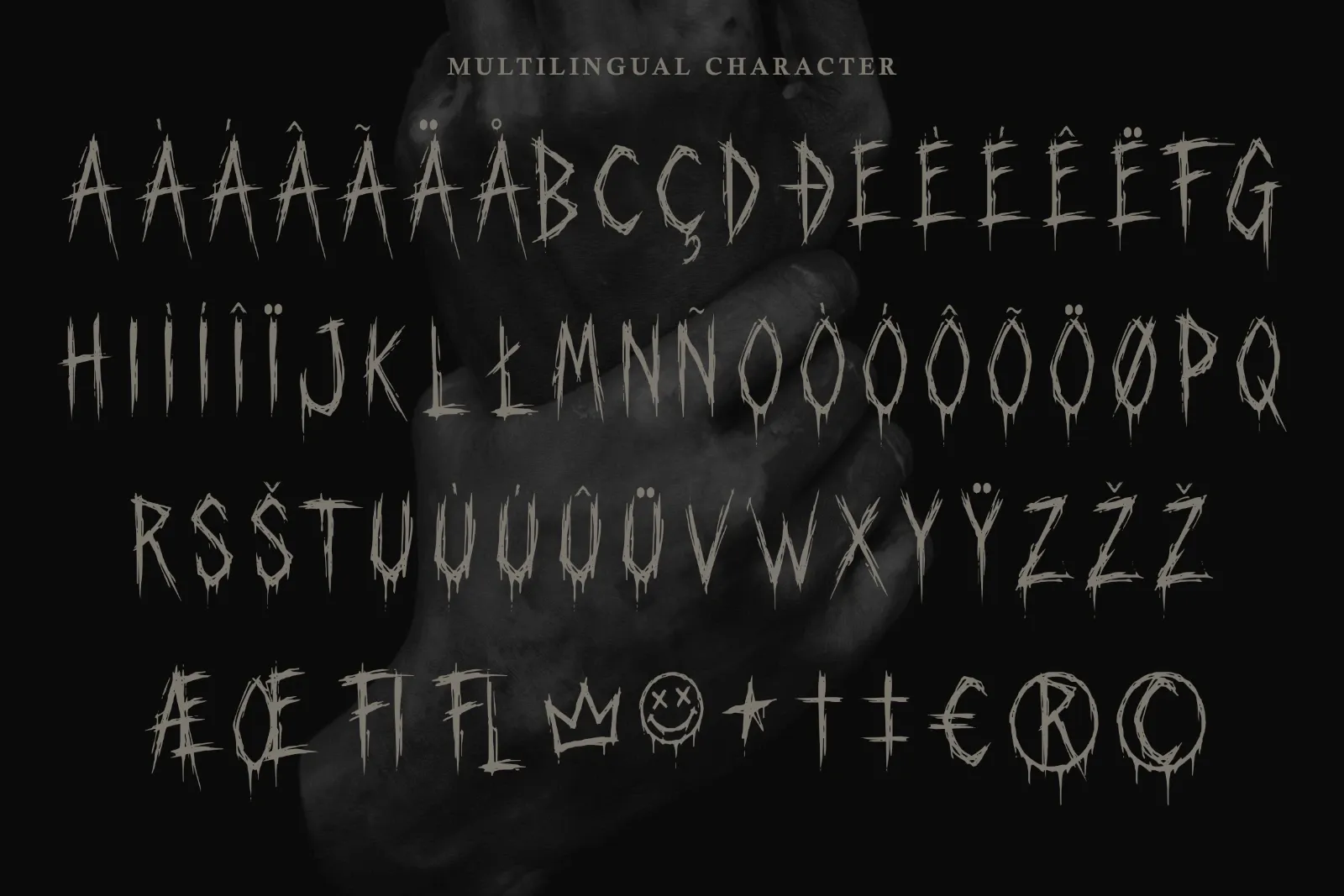 Corpse Smile – Scratchy Horror Display Font, Dark Gothic Typeface for Metal — image 4