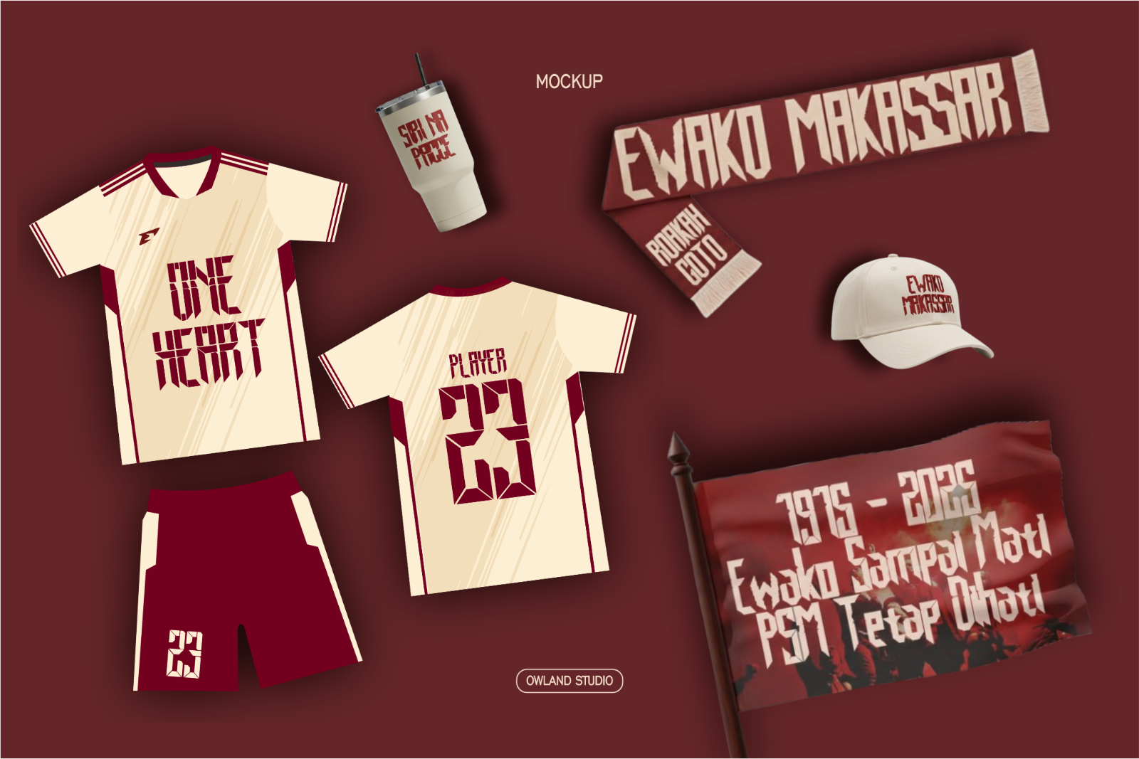 EWAKO MAKASSAR - ARMY, STENCIL, OLD SCHOOL FONT