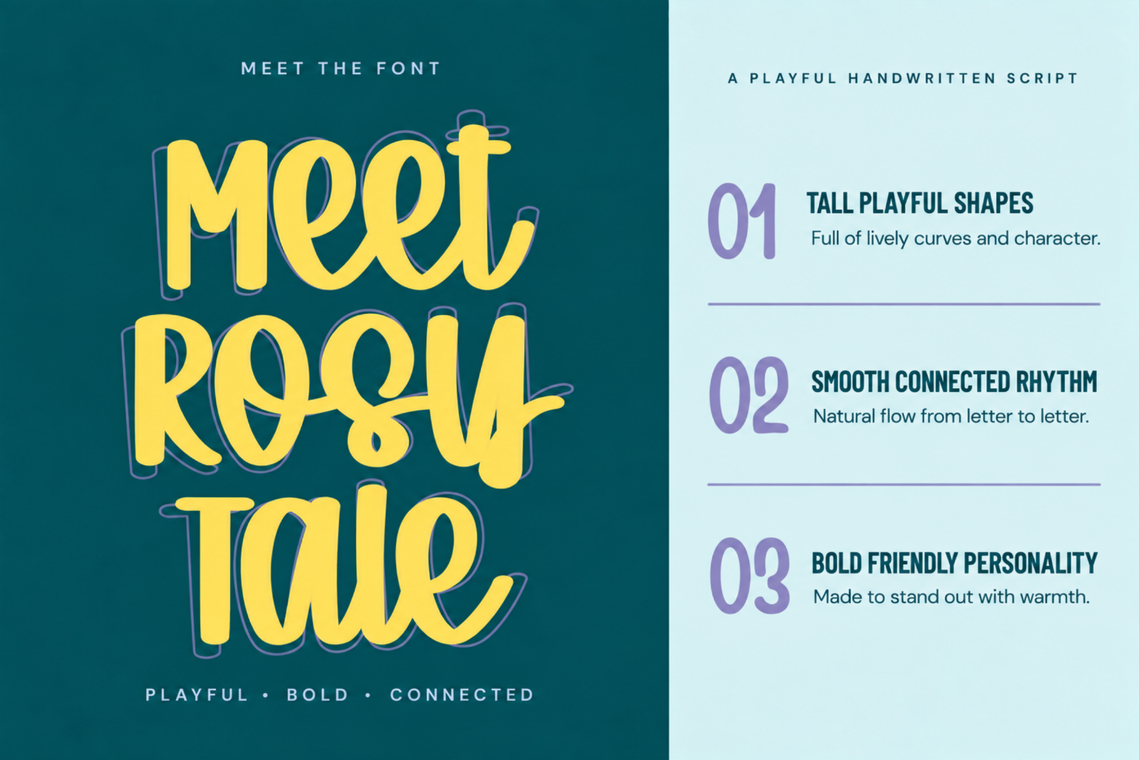 Rosy Tale — Playful Handwritten Script Font — image 4