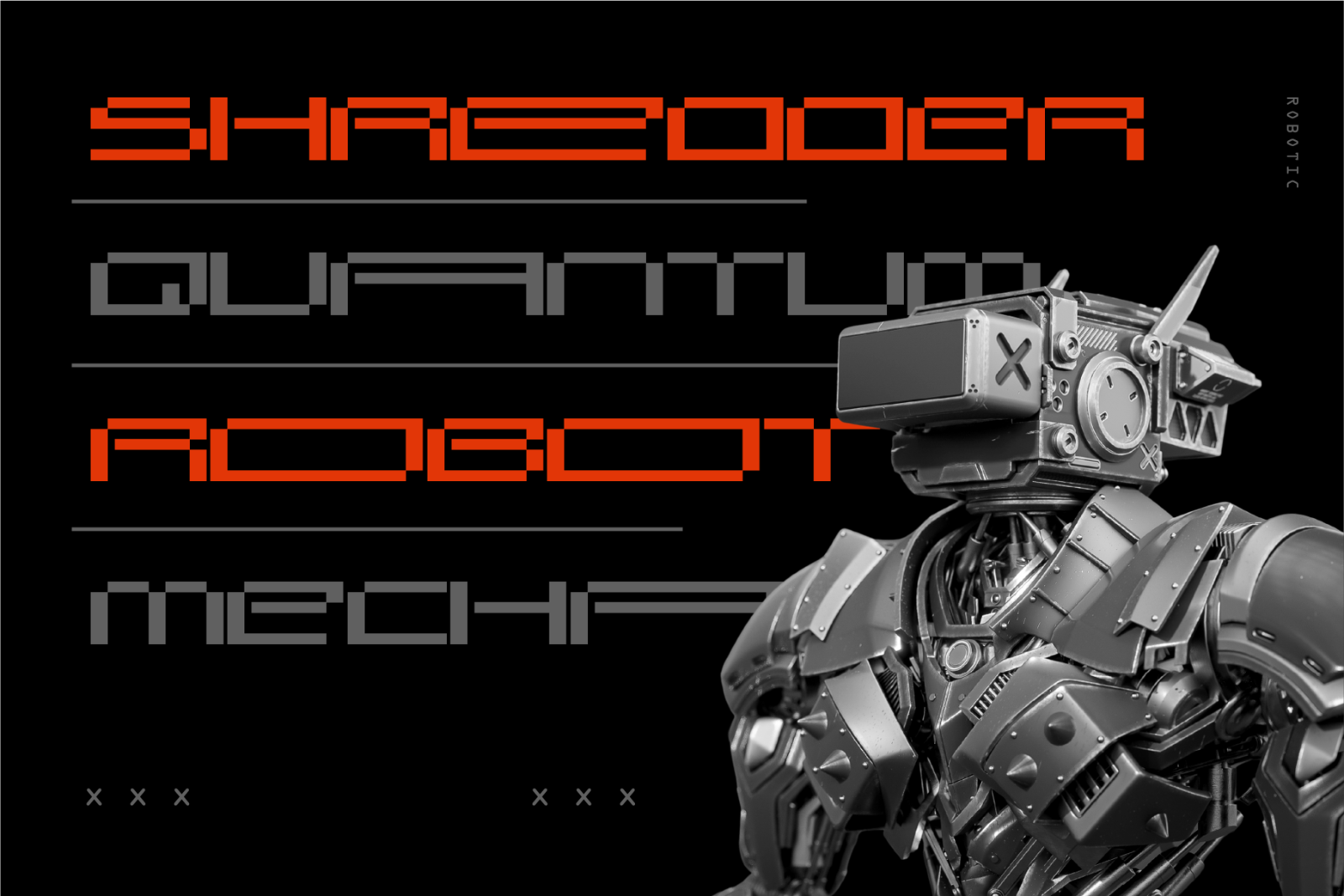 Exhociz - Futuristic Display Font — image 4
