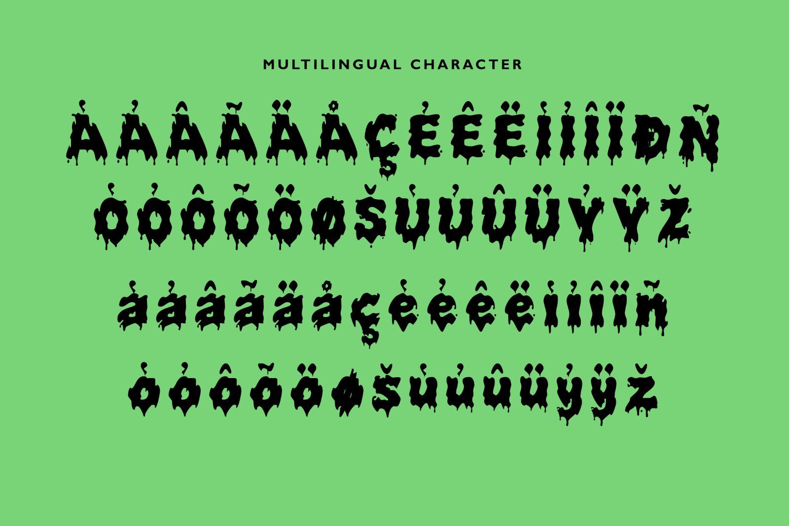 Dripping Slime Font Slimebite | Creepy Halloween Typeface — image 4