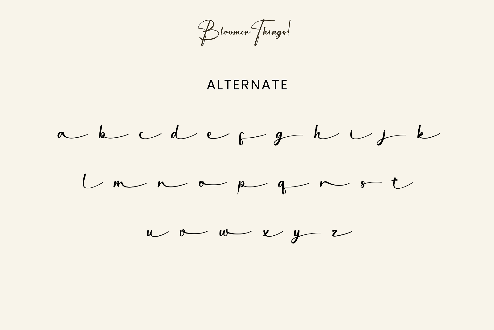 Bloomer Things | Elegant Script Font